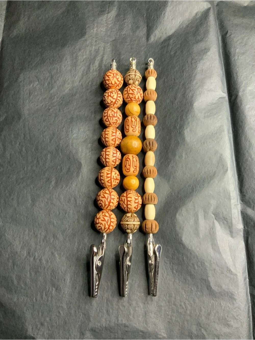 Handmade beaded key
